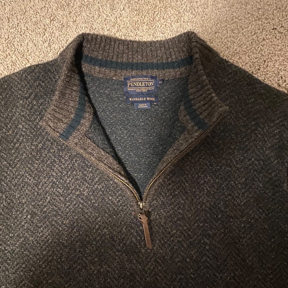 Pendleton Quarter Zip Sweater - image 2